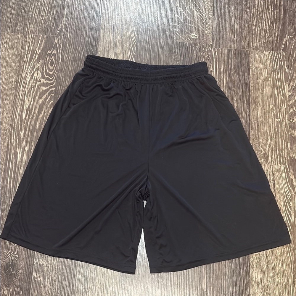 Sport tek youth black athletic shorts size medium